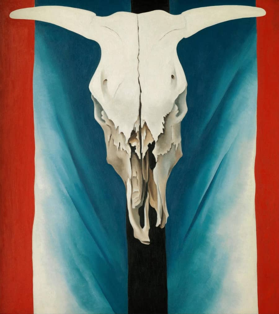 Cow's Skull: Red, White, and Blue, 1931 by Georgia O'Keeffe